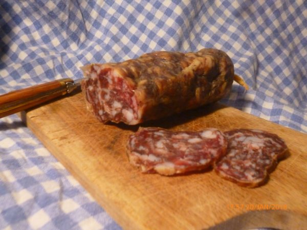 Saucisson de porc noir environ 300 gr