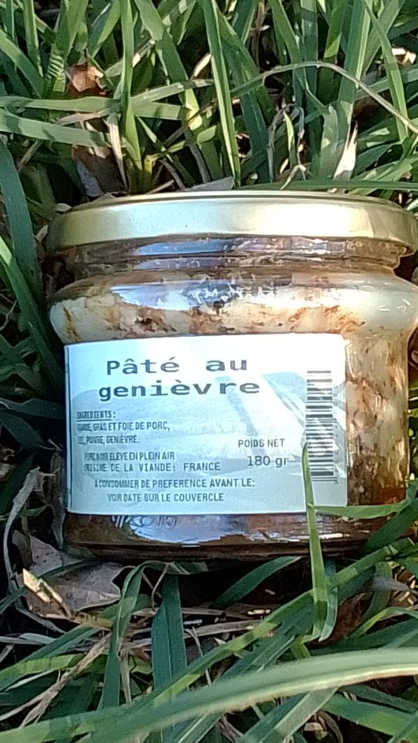 Pâté de campagne au genièvre 180 gr